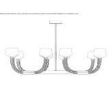 Venetian crystal chandelier Costisa