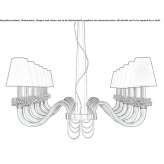 Venetian crystal chandelier Cozumel