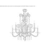 Crystal chandelier in a modern style Huara