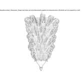 Lampa wisząca z weneckiego kryształu Durack