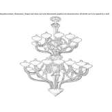 Venetian crystal chandelier Artazu