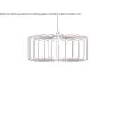 Pendant lamp made of powder-coated steel Berisso