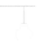 Pendant lamp made of opal glass Alca