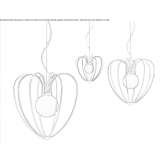 Aluminum LED hanging lamp Sapanta