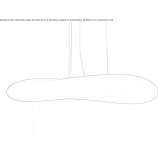 LED hanging lamp made of polyethylene Llado