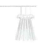 Metal LED hanging lamp Simiti