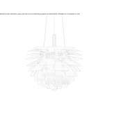 Metal LED hanging lamp Monroyo