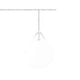 Pendant lamp made of blown glass Mansle