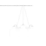 Pendant lamp made of opal glass Alca