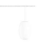 LED hanging lamp made of polymer Thurins