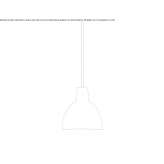 Aluminum hanging lamp Enetai