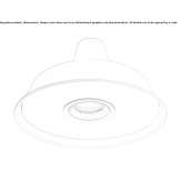 LED hanging lamp made of powder-coated aluminum Simian