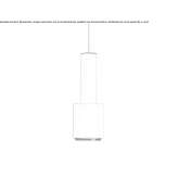 Steel hanging lamp Issad
