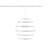 Aluminum hanging lamp Guissona