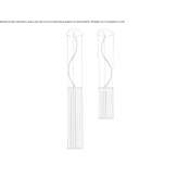 LED hanging lamp made of borosilicate glass Lutuhyne