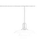 Pendant lamp made of opal glass Monroyo