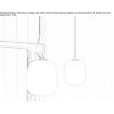 Lampa wisząca LED ze szkła opalowego Royuela