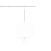 Lampa wisząca ze szkła i mosiądzu Teyran