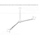 Swivel aluminum pendant lamp Thedford