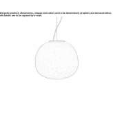 Pendant lamp made of blown glass Fernway