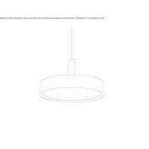 LED hanging lamp Spianate