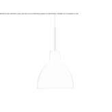 Pendant lamp made of opal glass Enetai
