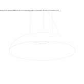 Aluminum hanging lamp with a dimmer Mansigne