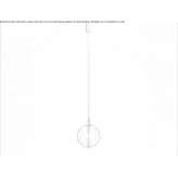 LED hanging lamp made of glass and steel Zelarino