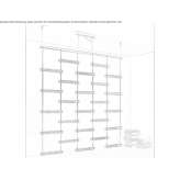 Glass pendant lamp/room divider Pucon
