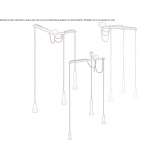 Metal LED hanging lamp Sanzoles
