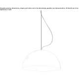 Methacrylate hanging lamp Nartan
