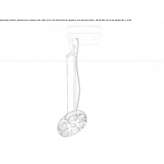 Swivel aluminum LED hanging lamp Oradell