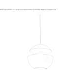 Aluminiowa lampa wisząca Wimille