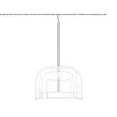 LED hanging lamp made of blown glass Krupina