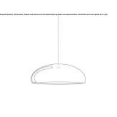 Lampa wisząca z malowanego metalu Newark