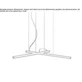 Lampa wisząca z metakrylanu Cedros