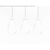 Glass pendant lamp Azagra