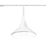 Aluminum LED hanging lamp Larino