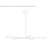 Mosiężna lampa wisząca Sardoal