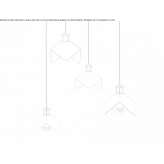 Żelazna lampa wisząca LED Cristelo
