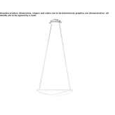Lampa wisząca LED z PMMA Pitres