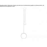 Metal halogen hanging lamp Erzin