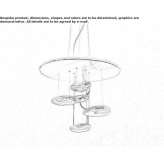 Pendant lamp made of aluminum and ABS Micasasa