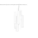 LED hanging lamp made of plexiglass Sardinal