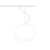 Lampa wisząca LED z dmuchanego szkła Stokkem