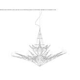 Metal hanging lamp Mirai