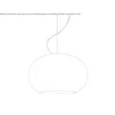 LED hanging lamp made of blown glass Stokkem