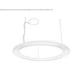Aluminiowa lampa wisząca LED Schoetz