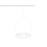 Lampa wisząca ze szkła opalowego Tyndall