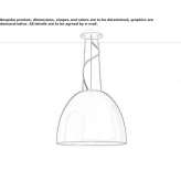 Dimmable aluminum pendant lamp Odoreu